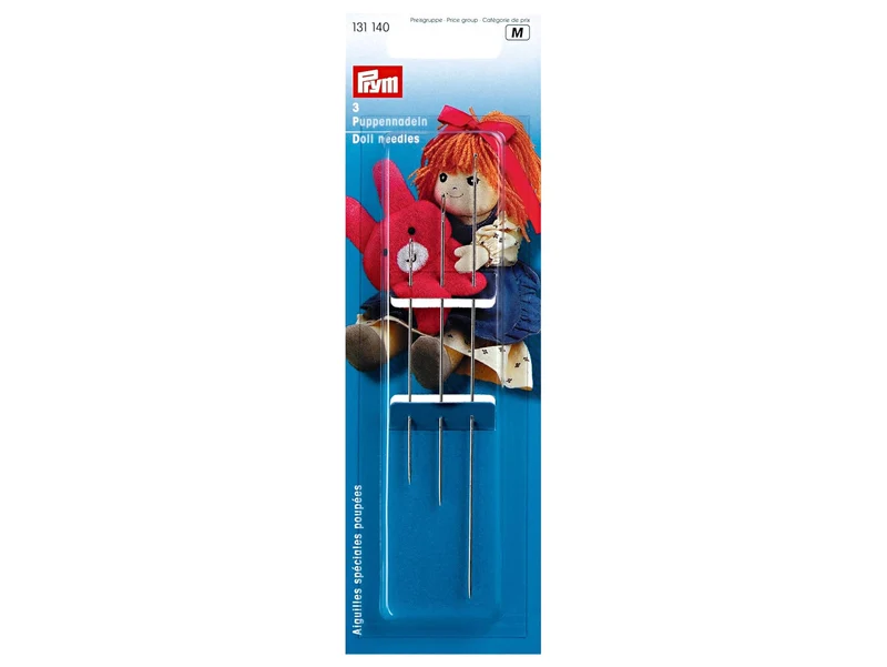 Prym 131140 Puppen-Nadeln sortiert - 70mm, 80mm und 127mm - 3 Stück