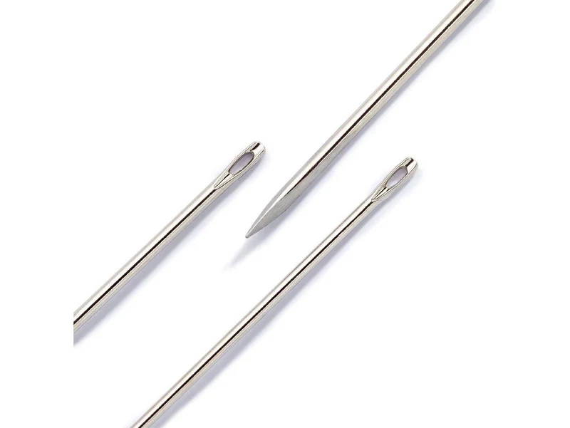 Prym 131287 Ledernadeln mit Dreikantspitze - Ø 0,7mm x 36mm No. 7 - 25 Stück