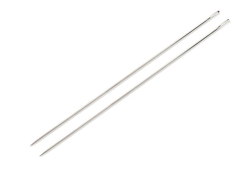 Prym 131490 Matratzennadeln mit einseitiger Spitze - 25cm - 2 Stück