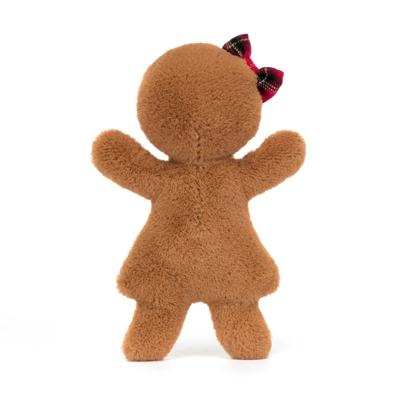 Plüschiges fröhliches Lebkuchenmädchen 18 cm