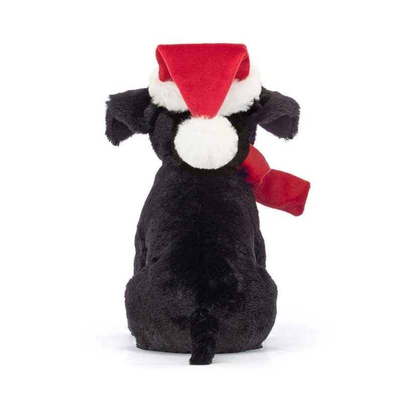 Plüschhund – Labrador mit Weihnachtsmannmütze, 22 cm