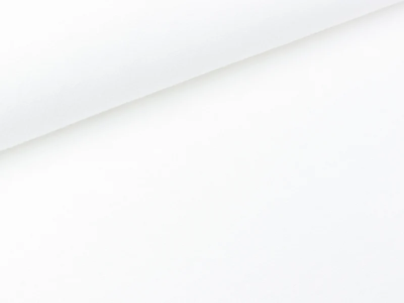Reststück 45cm - Molton 180 weiß uni