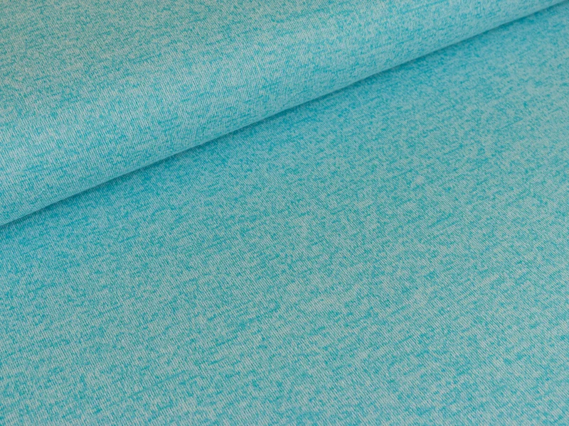 Reststück 90cm - Strickstoff Liese türkis meliert