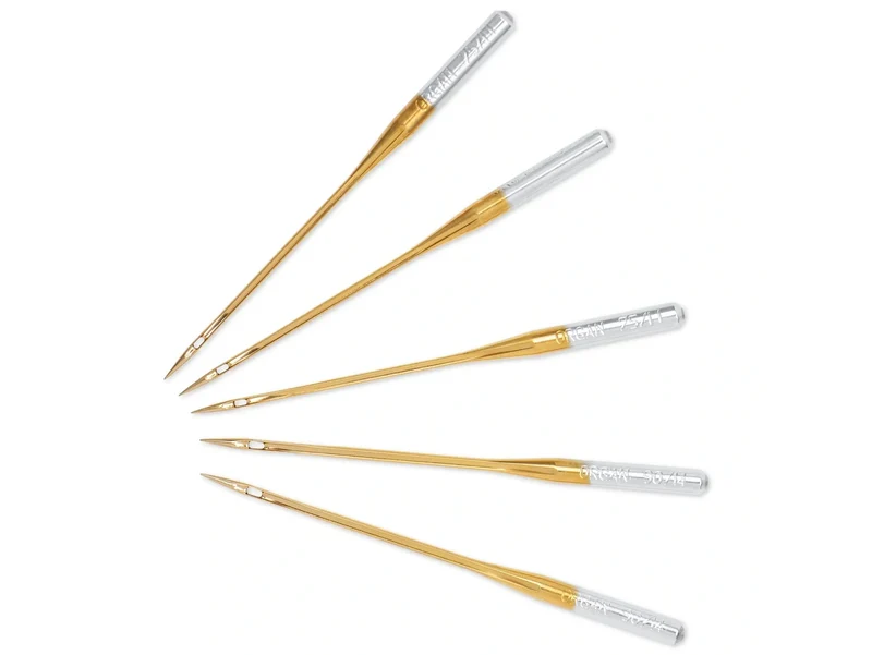 Prym 154936 Spezial-Nähmaschinennadeln mit Flachkolben - Sticken - No. 75 + 90 - 5 Stück
