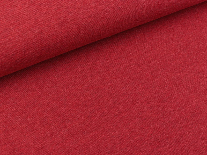 Reststück 65cm - Leichter Sweat Maike burgundy melange