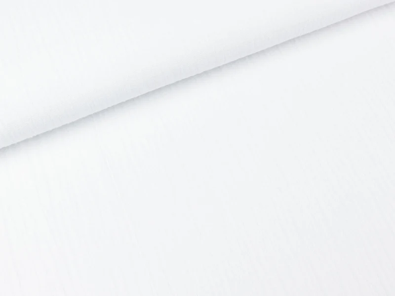Reststück 54cm - Baumwoll Double Gauze Jenke weiß uni