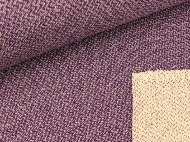 Reststück 55cm - Stricksweat Ben in Chevron Optik lila