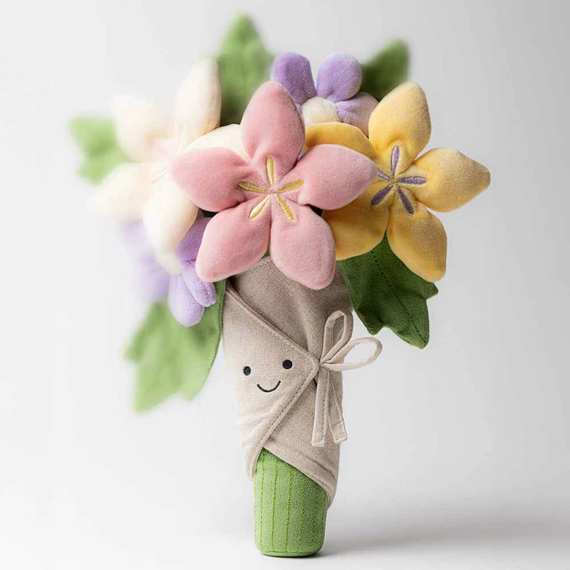 Plüschblumenstrauß 31 cm