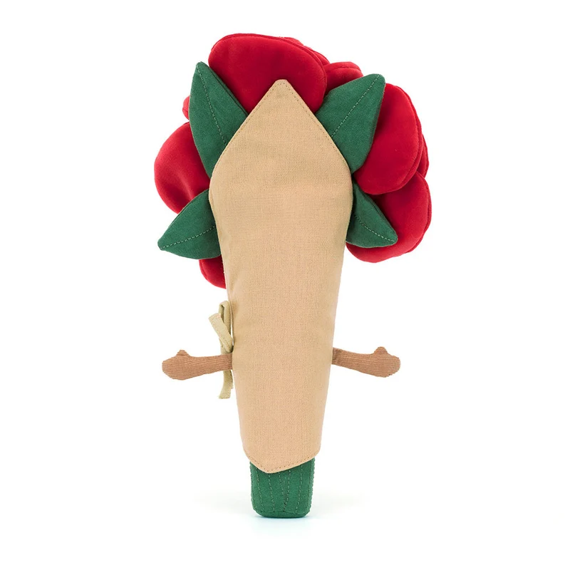 Plüschiger fröhlicher Rosenstrauß 30 cm