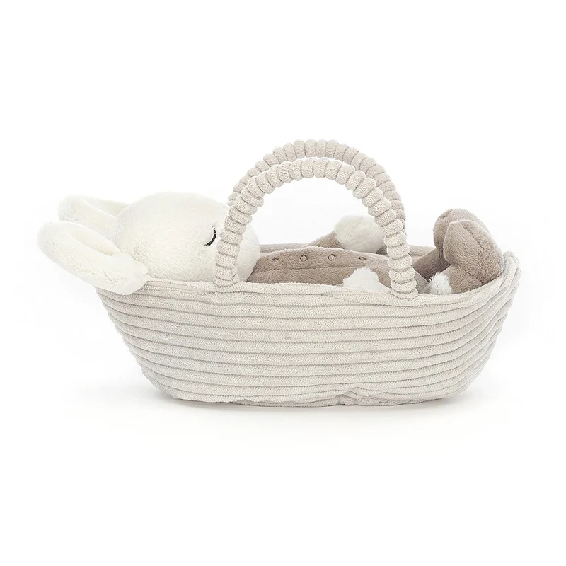 Plüschmaus im Korb – Rock-a-Bye 19 cm