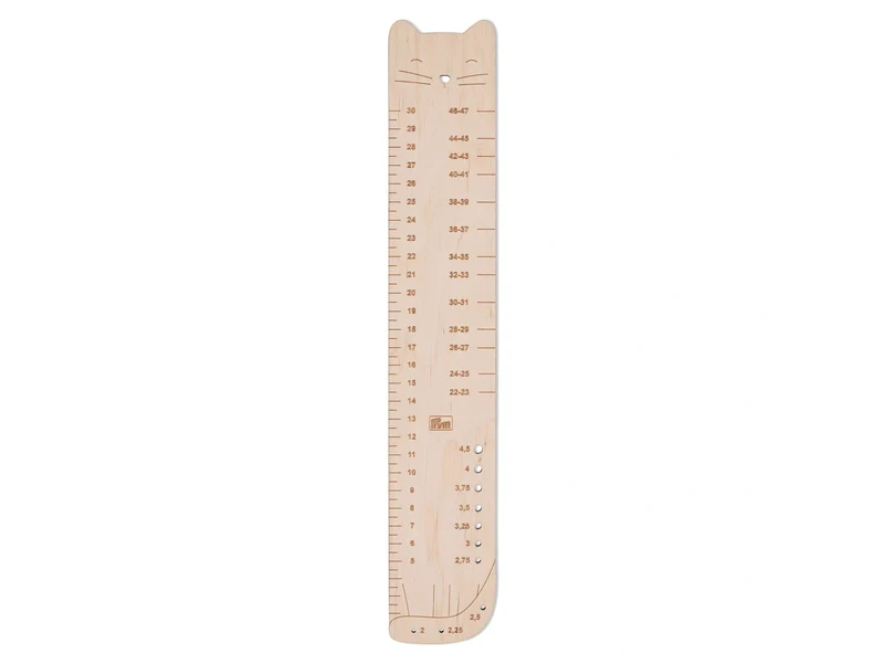 Prym 610743 Sockenlineal Birkenholz natur 350mm x 60mm