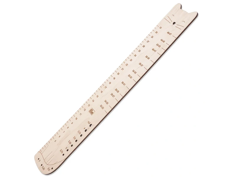 Prym 610743 Sockenlineal Birkenholz natur 350mm x 60mm