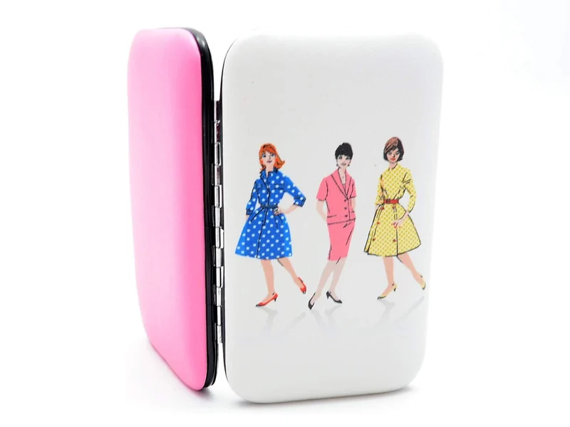 Kleiber 93039 drei Damen Nähetui pink - 12cm x 7cm x 1,5cm