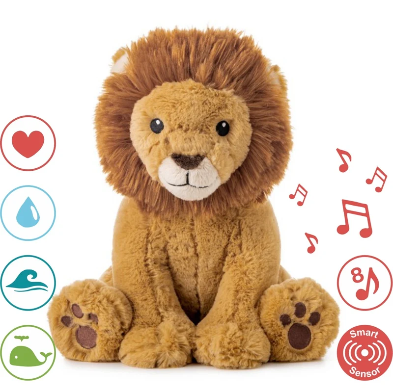 Noisy Louis Lion™ mit Geräuschsensor und Spieluhr - Löwe