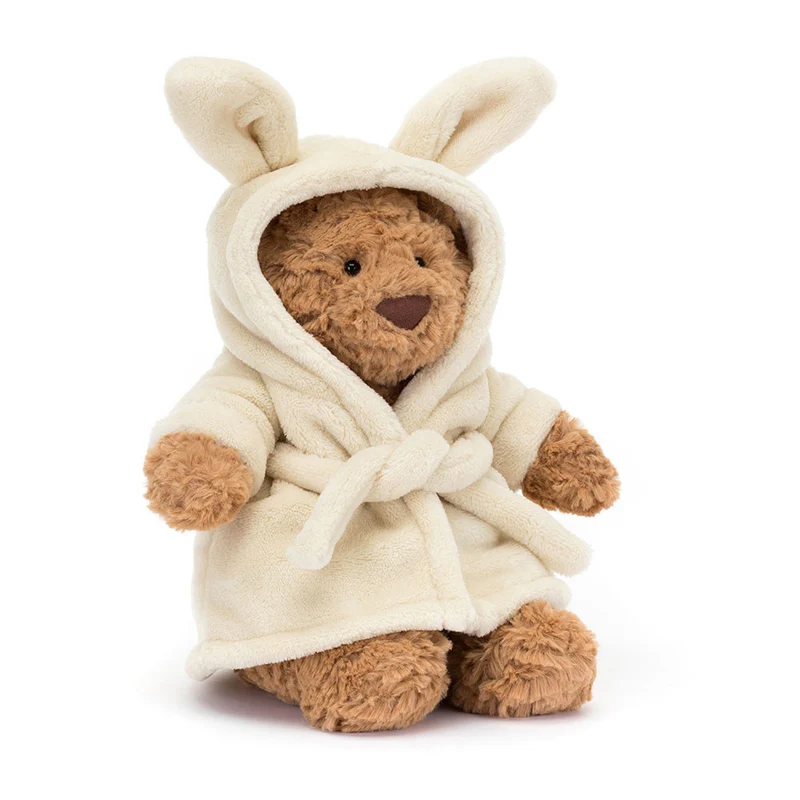 Plüschbär – Bartholomäus im Bademantel 26 cm