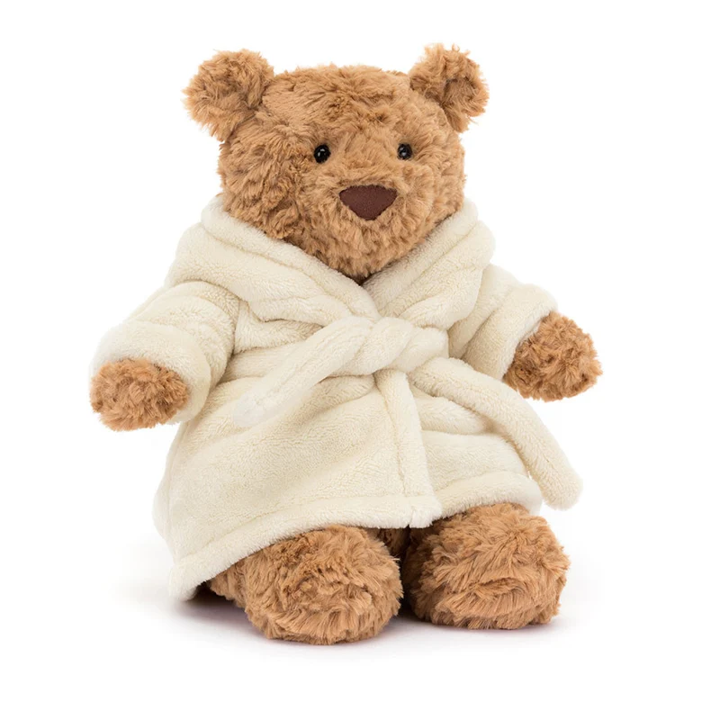 Plüschbär – Bartholomäus im Bademantel 26 cm
