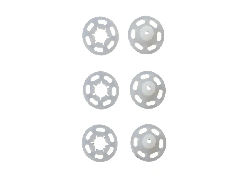 Prym 347153 Annäh-Druckknöpfe Kunststoff Ø 21mm transparent - 3 Stück
