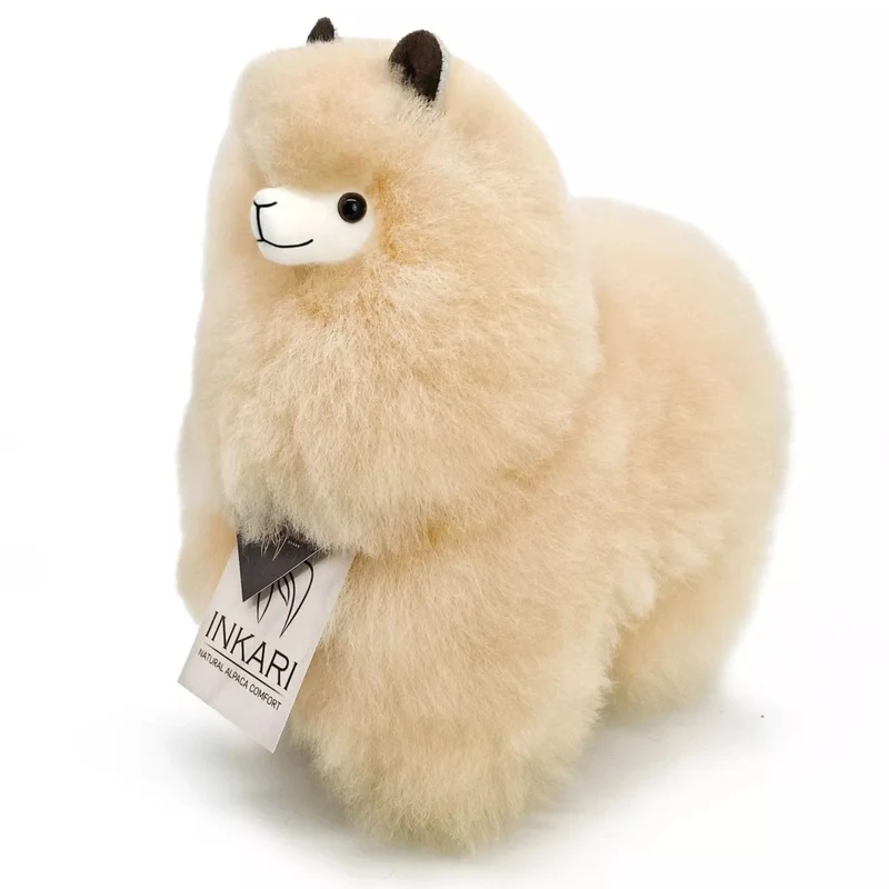 Plüsch-Alpaka Naturals – Blond 23 cm