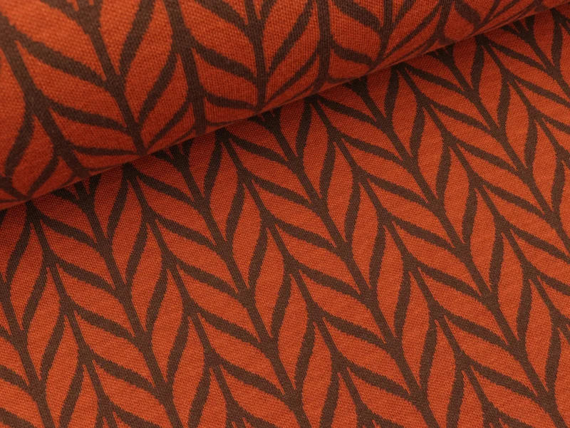 Reststück 64cm - Hamburger Liebe Pattern Love Jacquardjersey Maxi Knit brucciato-braun