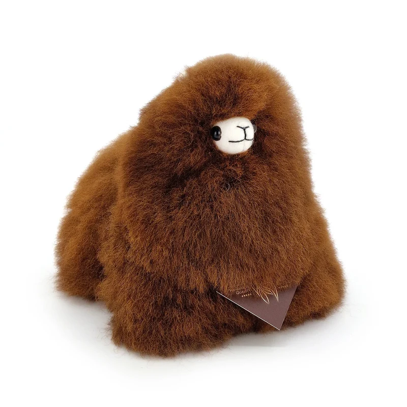 Plüsch-Alpaka Naturals – Walnut 15 cm