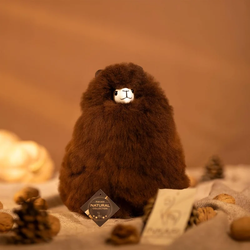 Plüsch-Alpaka Naturals – Walnut 15 cm
