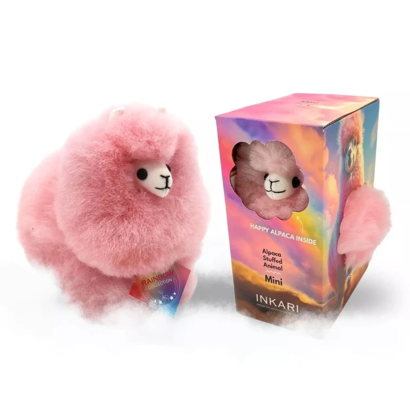 Plüsch-Alpaka Rainbows – Cotton Candy 15 cm