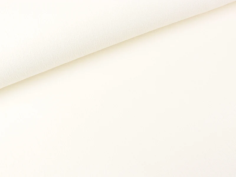 Reststück 43cm - Schwerer Viskose Krepp offwhite uni