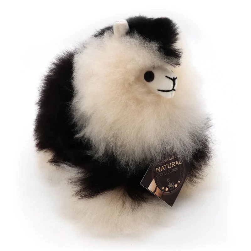 Fluffiges Alpaka Naturals-Kuscheltier – Espresso 15 cm