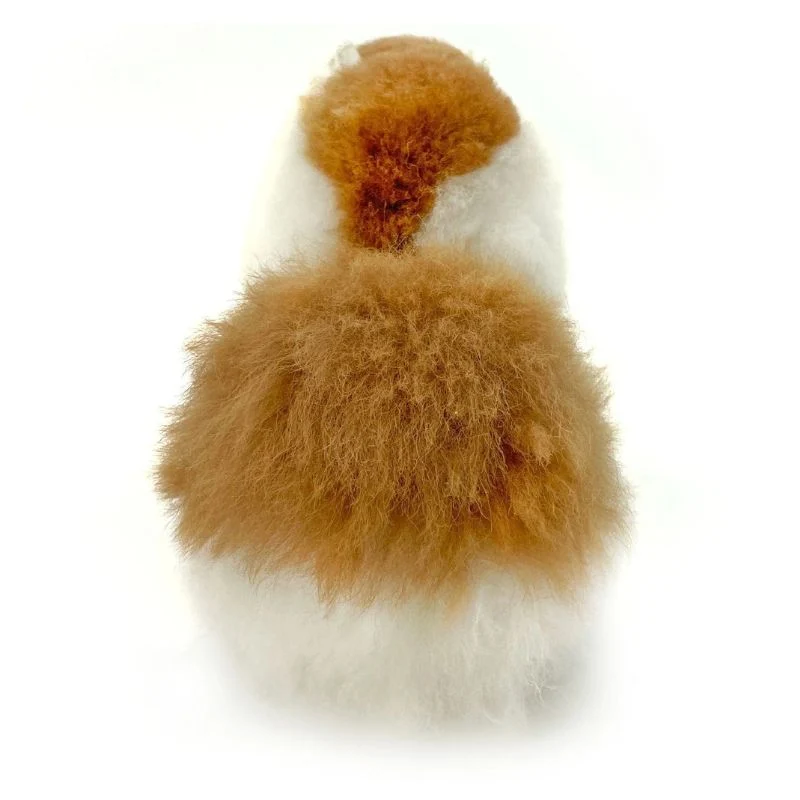 Fluffiges Alpaka Naturals-Kuscheltier – Macchiato 15 cm