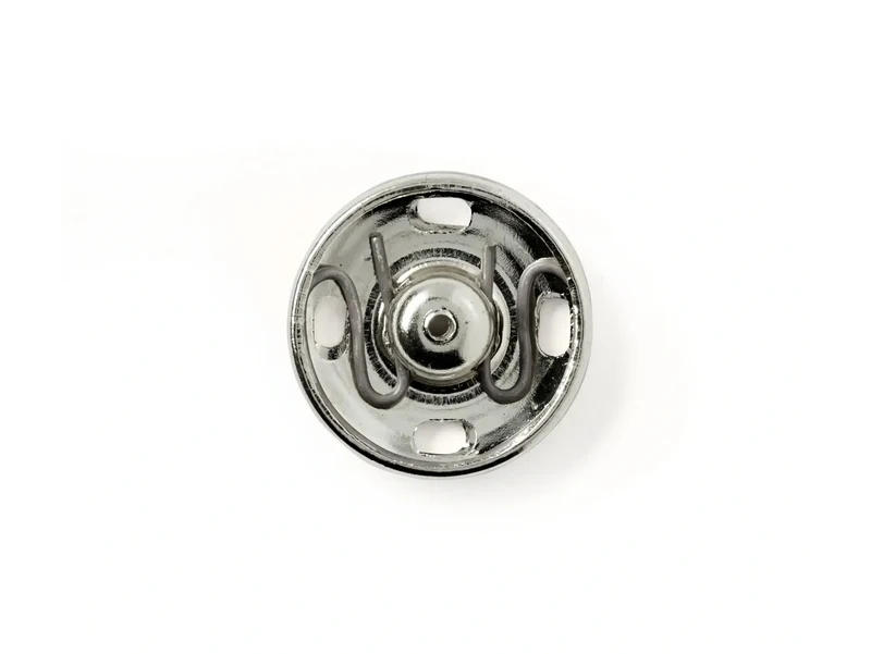 Prym 341253 Annäh-Druckknöpfe Messing Ø 17mm silberfarbig - 4 Stück