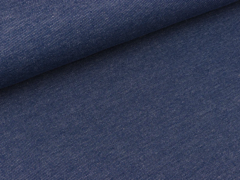 Reststück 30cm - Jeansjersey Austin jeansblau meliert