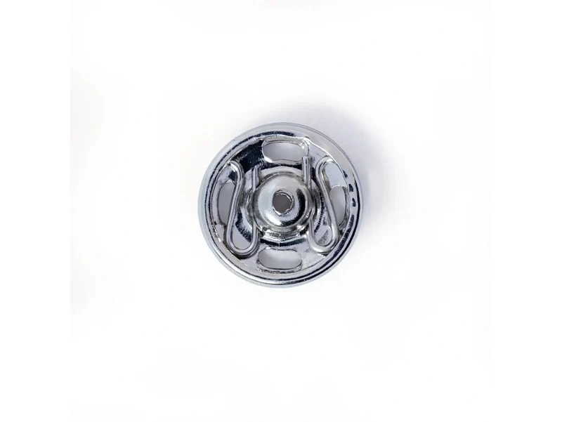 Prym 341244 Annäh-Druckknöpfe Messing Ø 9mm silberfarbig - 12 Stück