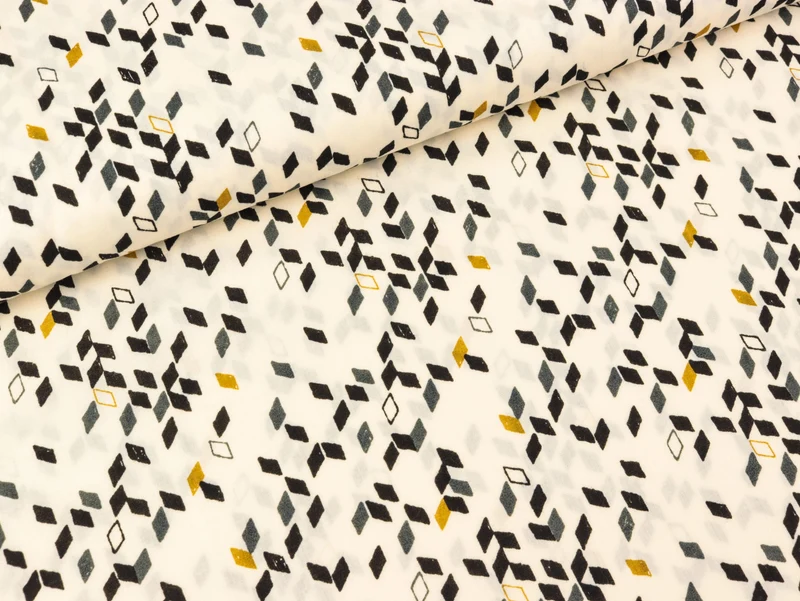 Reststück 27cm - Baumwollbatist Twist mustard by Atelier Brunette