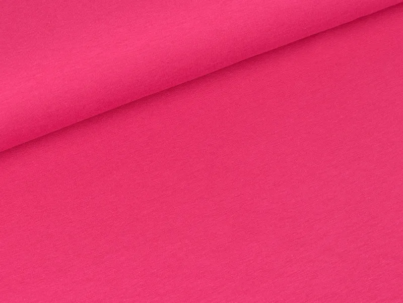 Reststück 25cm - Baumwolljersey Vanessa pink uni