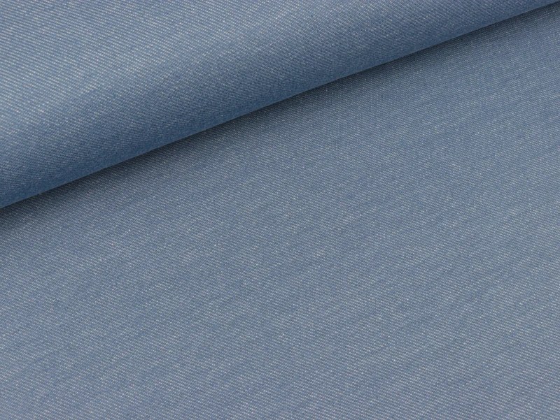 Reststück 20cm - Jeansjersey Austin helles jeansblau meliert