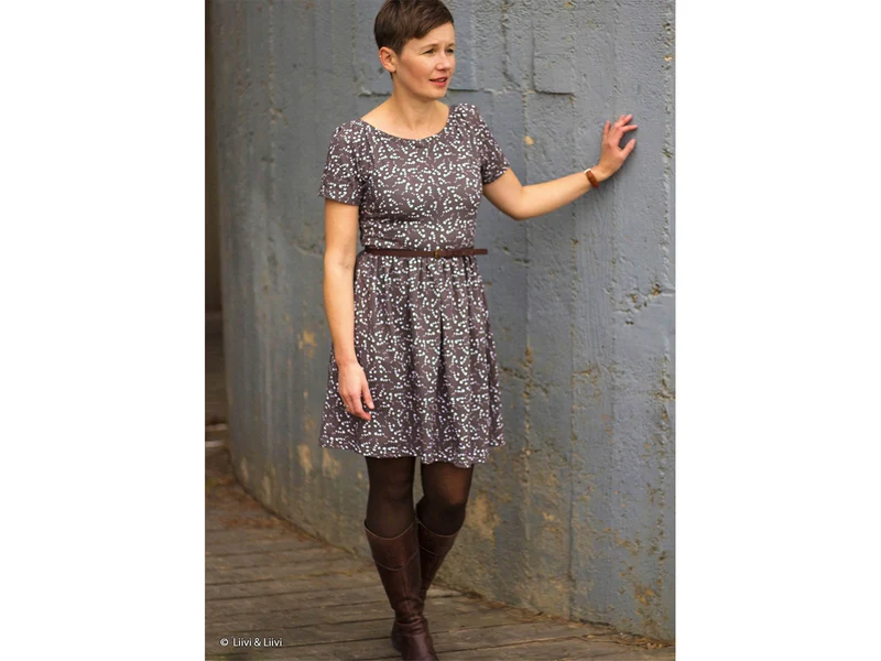 Reststück 7cm - Baumwolljersey Margee Glory dunkelbraun by Lila-Lotta