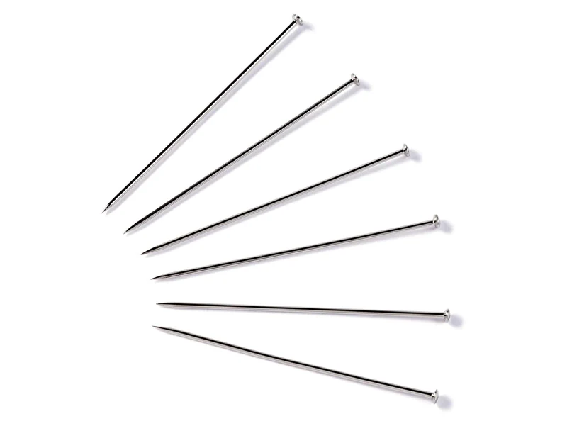 Prym 024293 Stahlstecknadeln Ø 0,6mm x 30mm Nr. 6 EF silberfarbig - 1 Dose, 20g