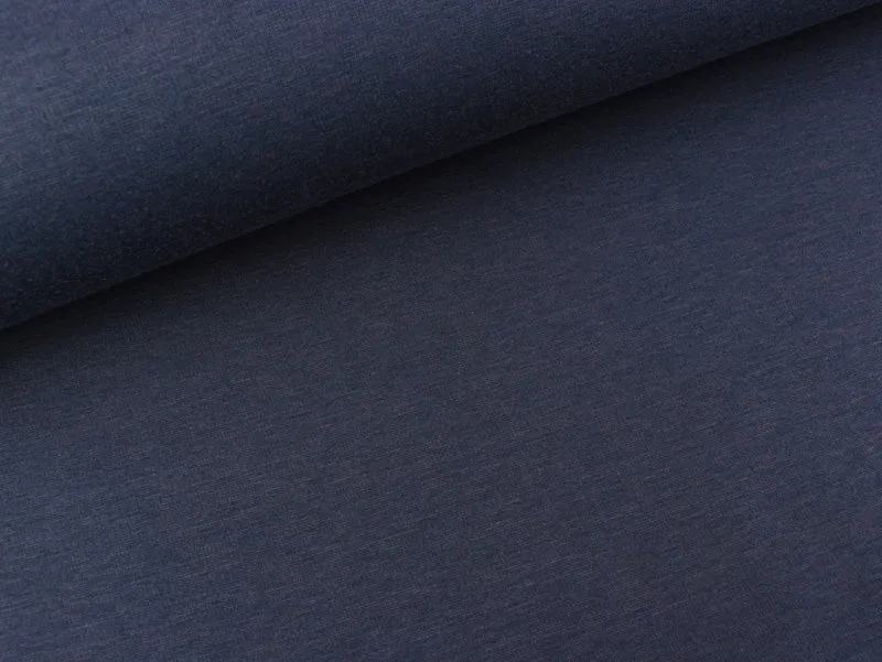 Reststück 33cm - Happy Fleece navy uni