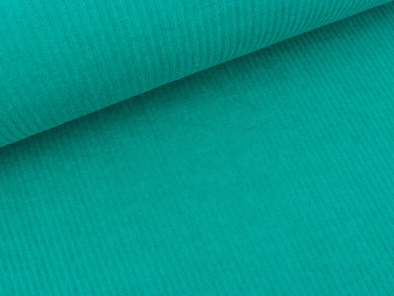 Reststück 10cm - Organic Cord Nicki caraibi uni by Hamburger Liebe