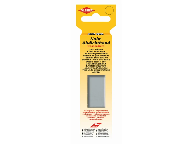 Kleiber 43228 Naht-Abdichtband selbstklebend wasserdicht hellgrau - ca. 2cm x 3m