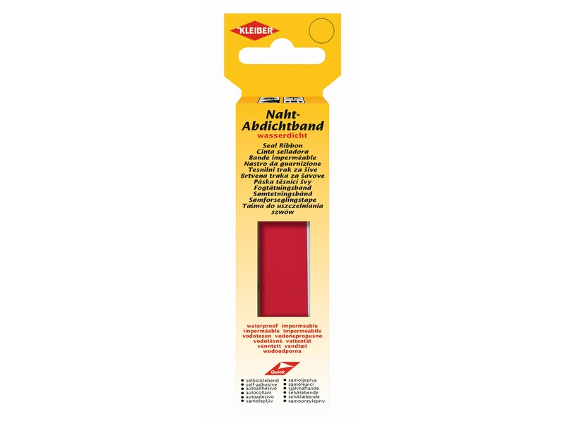 Kleiber 43230 Naht-Abdichtband selbstklebend wasserdicht rot - ca. 2cm x 3m
