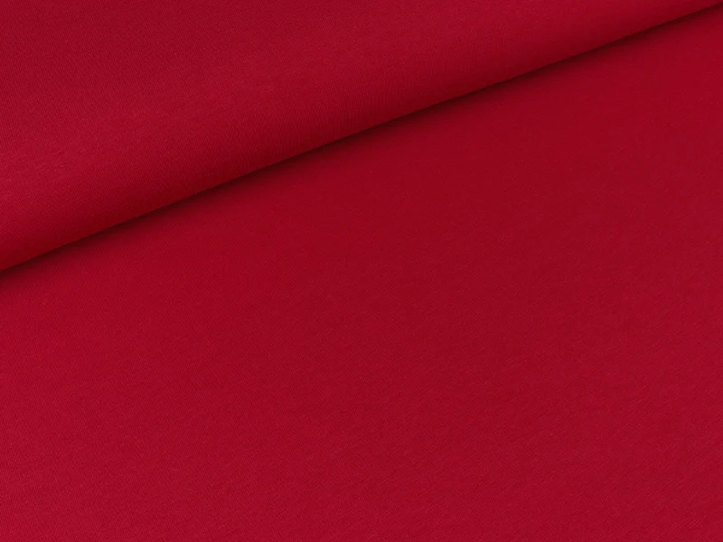 Reststück 25cm - Leichter Sweat Maike burgundy uni