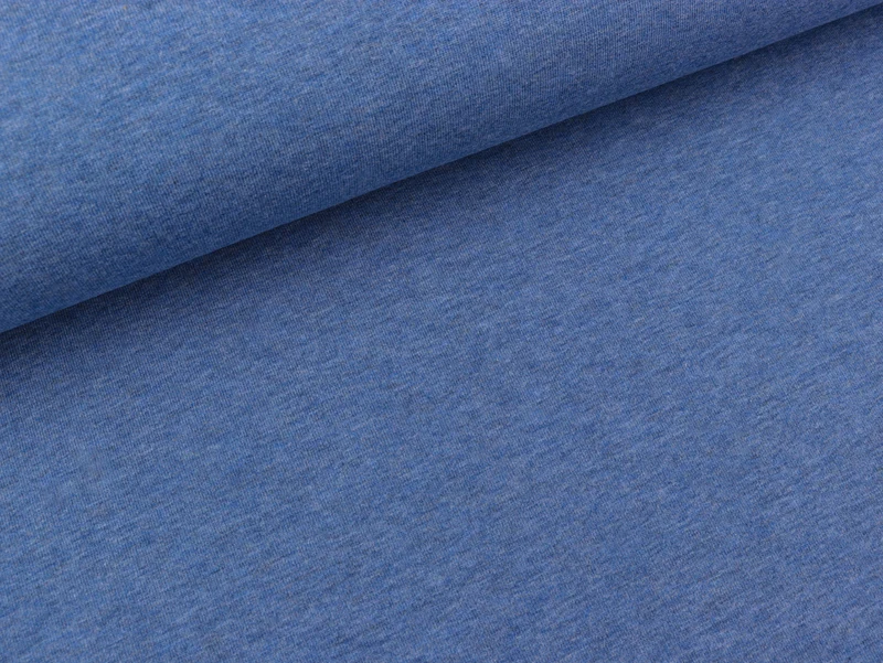 Reststück 23cm - Ganzjahressweat Eike blau melange