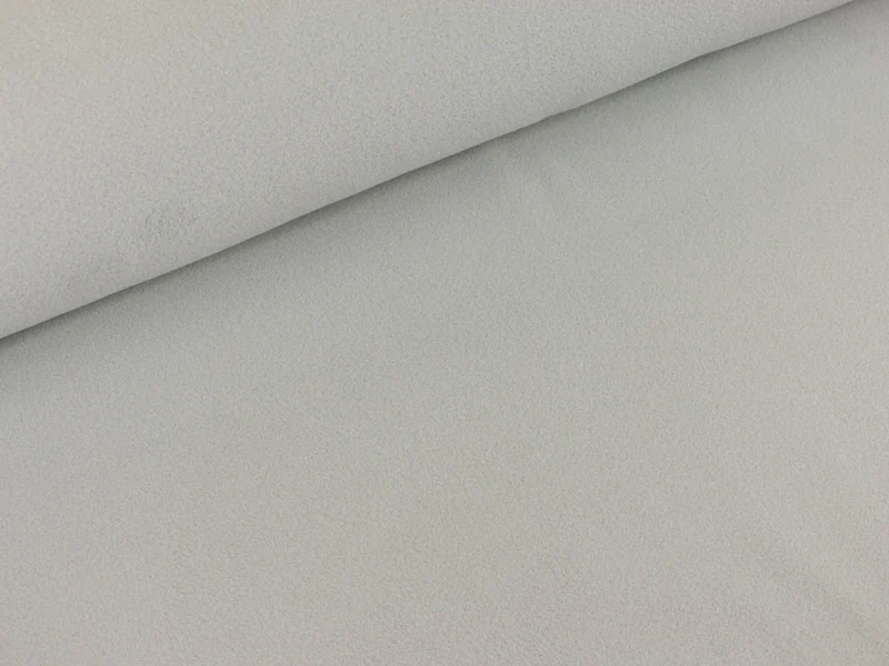 Reststück 6cm - Microfleece Sarnen Thermo Fleece Pil-Hot hellgrau
