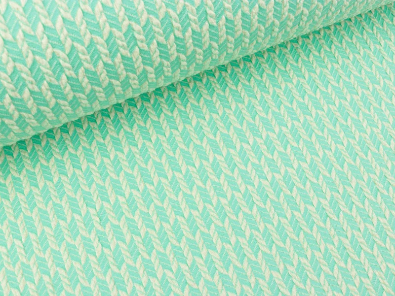 Reststück 30cm - Hamburger Liebe Wanderlust Grain Knit meringa-verdino