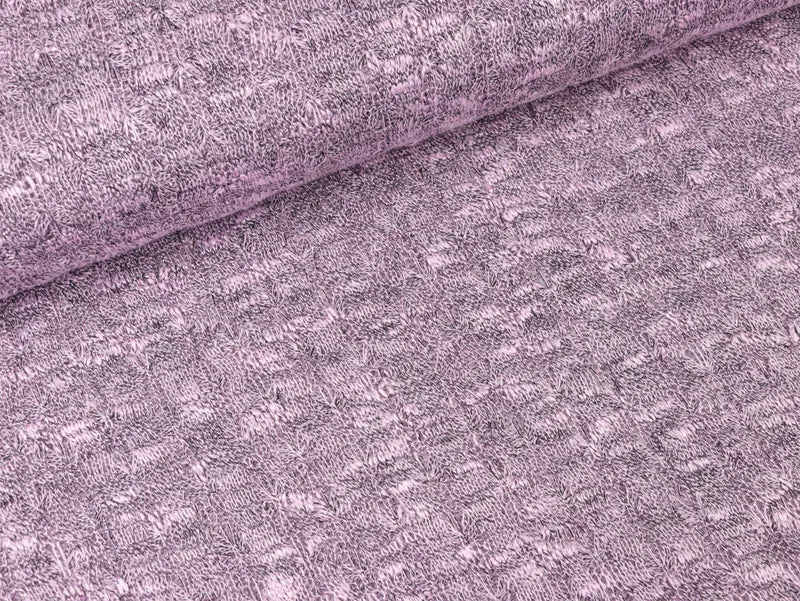 Leichter Strickstoff Annalena Lochmuster altrosa meliert