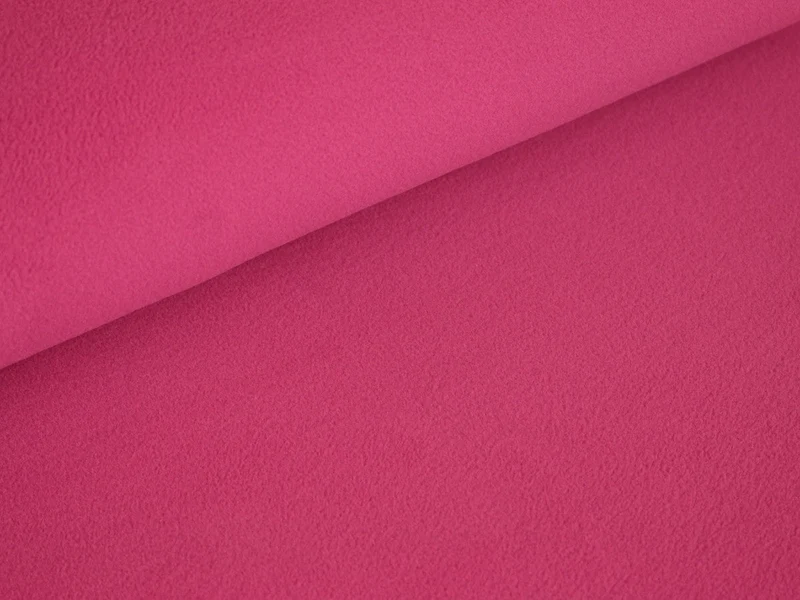 Reststück 7cm - Microfleece Sarnen Thermo Fleece Pil-Hot pink