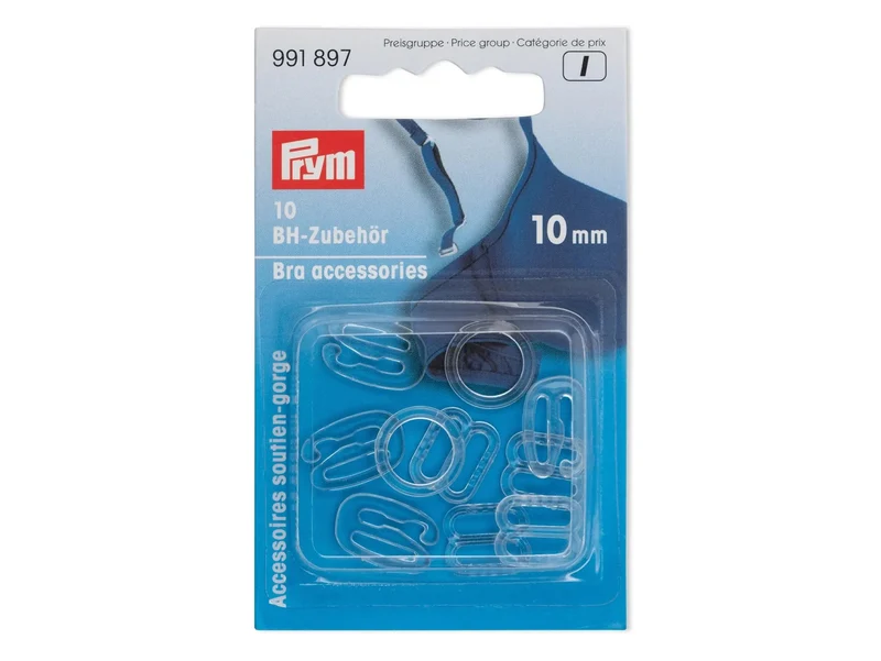 Prym 991897 BH-Zubehör transparent - 10mm - 10-teilig