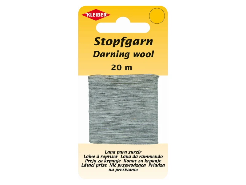 Kleiber 71036 Stopfgarn hellgrau - 20m