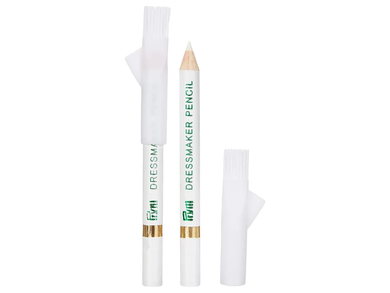 Prym 611625 Kreidestifte + Bürste, Weiß - 2 Stück
